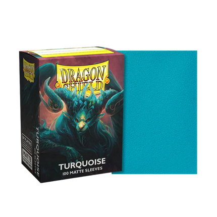 Dragon Shield: Standard Sleeves [Matte] (100 Sleeves) - Turquoise