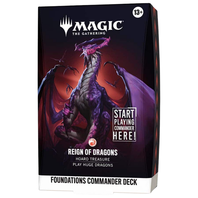 MTG Foundations Commander Deck - Reign of Dragons