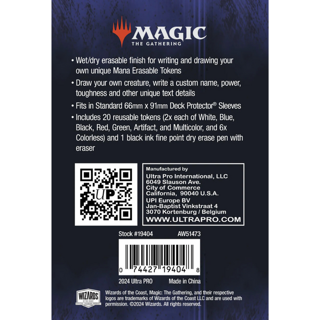 Erasable Tokens for Magic: The Gathering - Ultra pro
