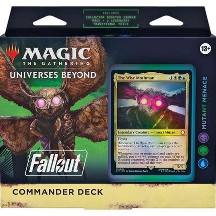 MTG Fallout Commander Deck Mutant Menace box front - House of Games