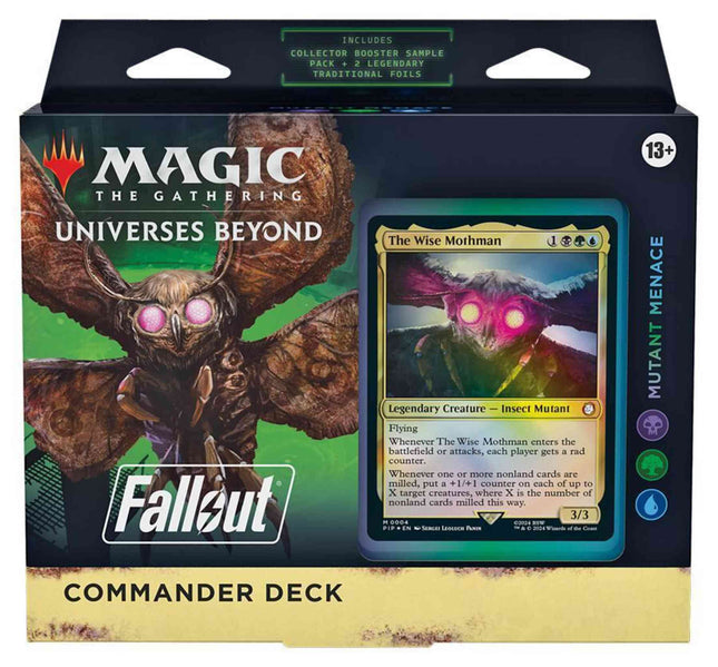 MTG Fallout Commander Deck Mutant Menace box front - House of Games