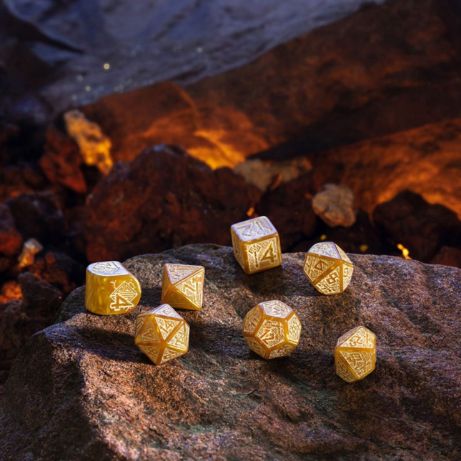 Dice Dwarven Dice set: Gold - Q Workshop
