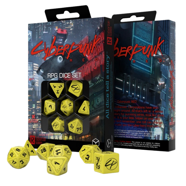 Dice Cyberpunk Red Dice set: Danger Zone - Q Workshop