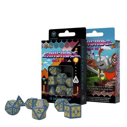 Dice Arcade Blue & Yellow Dice set - Q Workshop