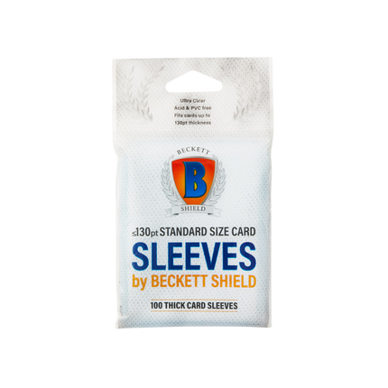 Standard Card Sleeves Thick – Beckett 100 pcs.