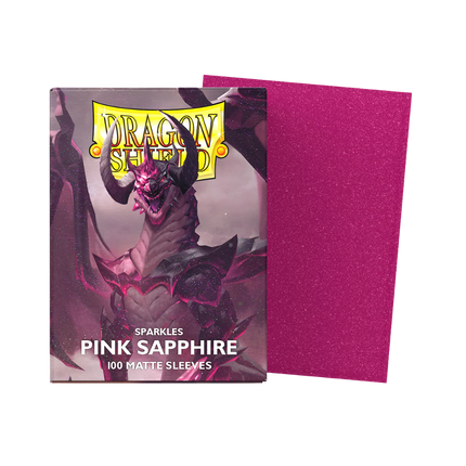 Dragon Shield: Standard Sleeves [Matte] (100 Sleeves) - Pink Saphire