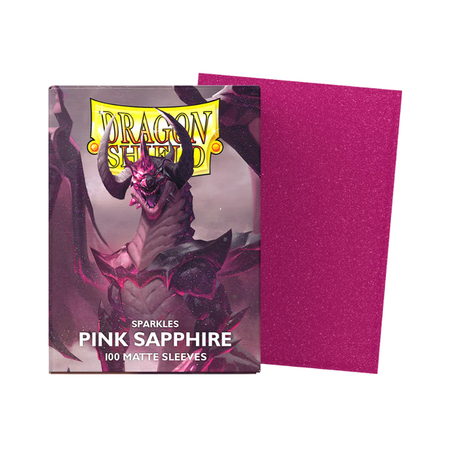 Dragon Shield: Standard Sleeves [Matte] (100 Sleeves) - Pink Saphire product photo