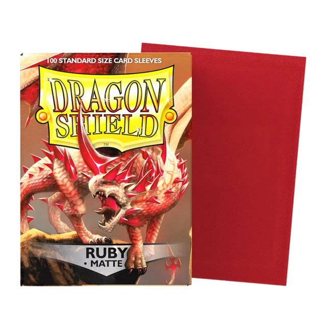 Dragon Shield: Standard Sleeves [Matte] (100 Sleeves) - Ruby product photo