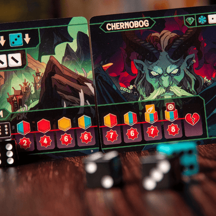 7th Seal boss cards and dice