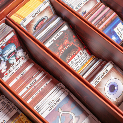 The Binding of Isaac Four Souls Ultimate Collection card dividers close up - House of Games