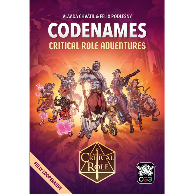 Codenames Critical Role Adventures board game box front