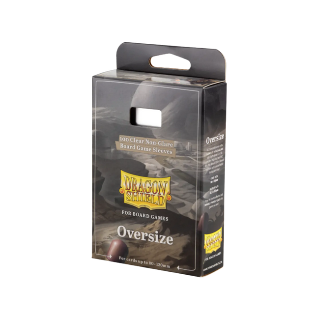 Dragon Shield Board Game Sleeves Clear - Oversize (80x120mm)
