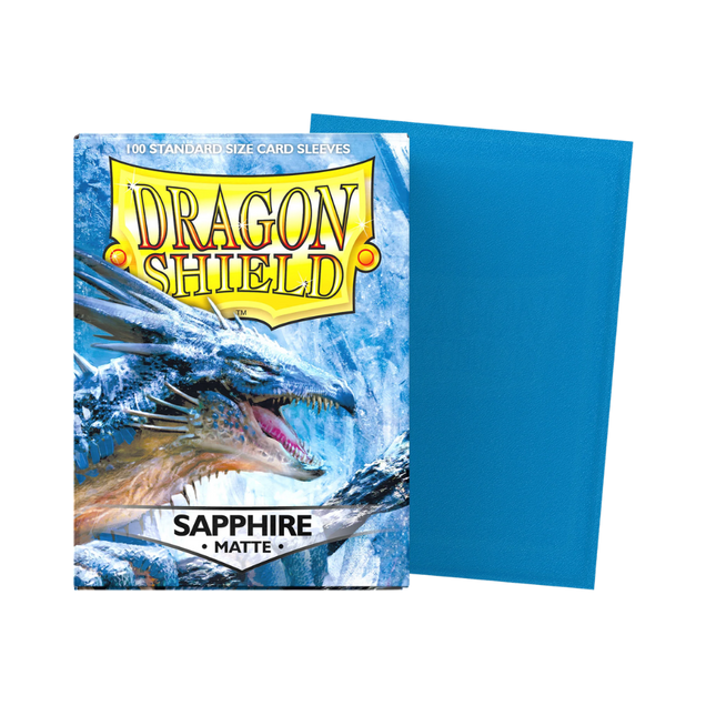 Dragon Shield: Standard Sleeves [Matte] (100 Sleeves) - Saphire product photo