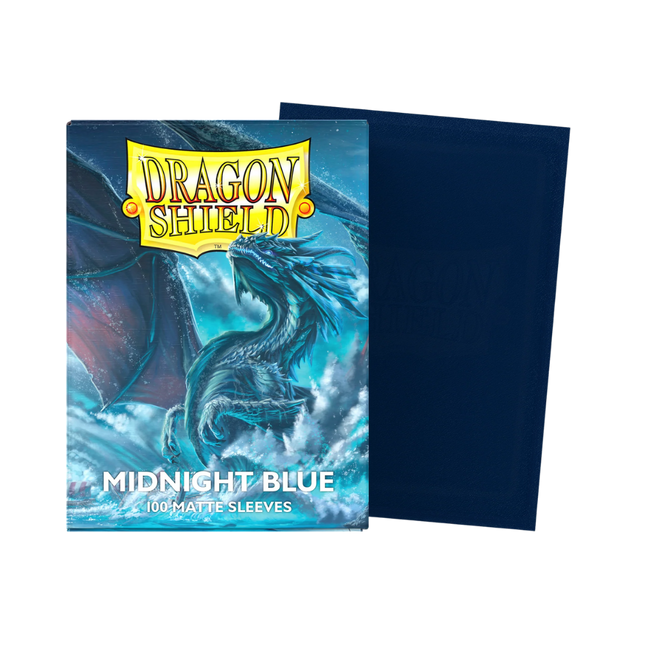 Dragon Shield: Standard Sleeves [Matte] (100 Sleeves) - Midnight Blue product photo
