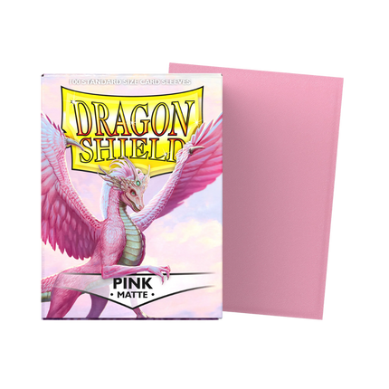 Dragon Shield: Standard Sleeves [Matte] (100 Sleeves) - Pink