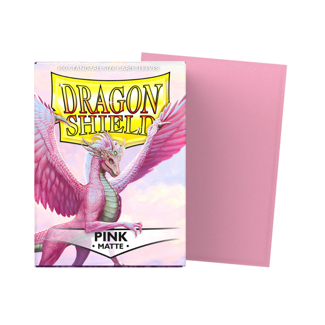 Dragon Shield: Standard Sleeves [Matte] (100 Sleeves) - Pink product photo