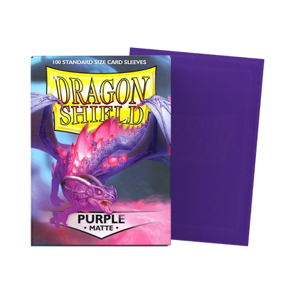 Dragon Shield: Standard Sleeves [Matte] (100 Sleeves) - Purple