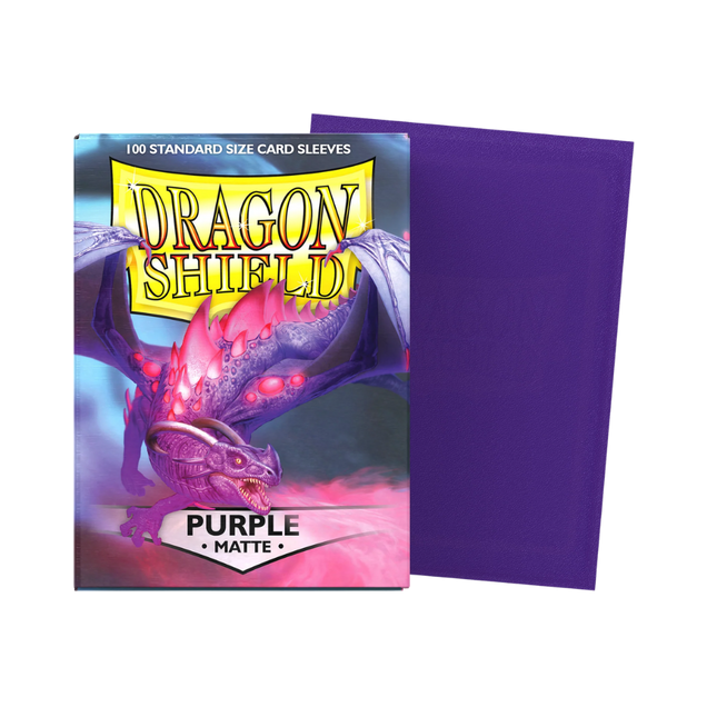 Dragon Shield: Standard Sleeves [Matte] (100 Sleeves) - Purple product photo