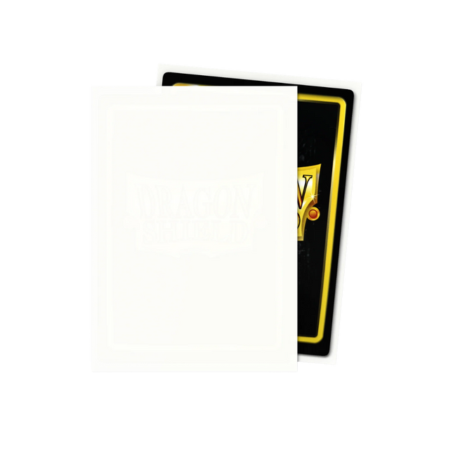 Dragon Shield: Standard Sleeves [Matte] (100 Sleeves) - White product photo 2