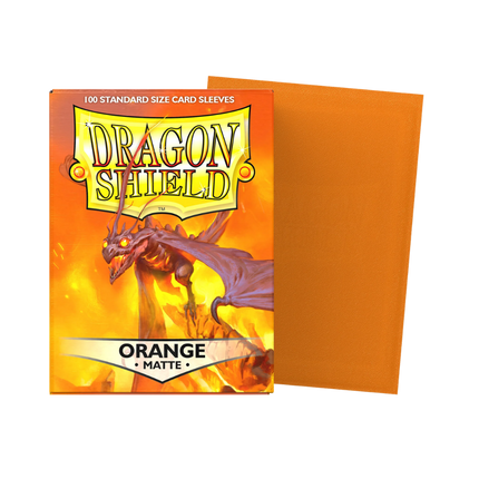 Dragon Shield: Standard Sleeves [Matte] (100 Sleeves) - Orange