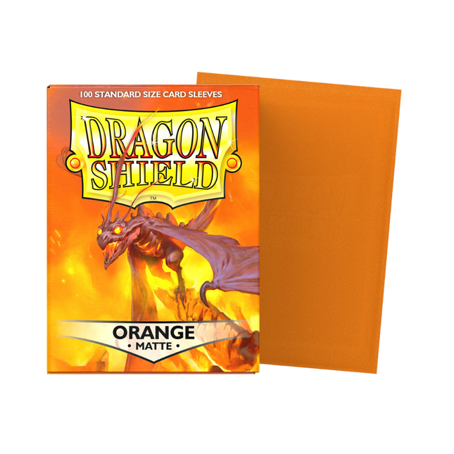 Dragon Shield: Standard Sleeves [Matte] (100 Sleeves) - Orange product photo