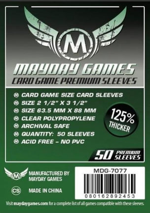 Mayday Games -  Board Game Sleeves  63.5x88mm - House of Games -1 