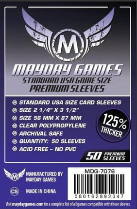 Mayday Games - USA Board Game Sleeves 56x87mm - House of Games -1 