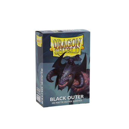 Dragon Shield 100 Outer Sleeves - Matte Black - House of Games -1 
