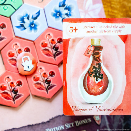 Evenglow potion card close up - House of Games