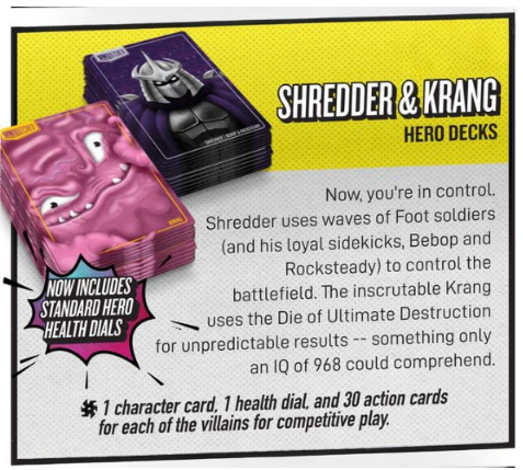 Unmatched Adventures TMNT Shredder & Krang Deck