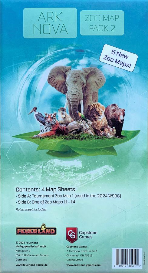 Ark Nova: Zoo Map Pack 2 - House of Games -1 