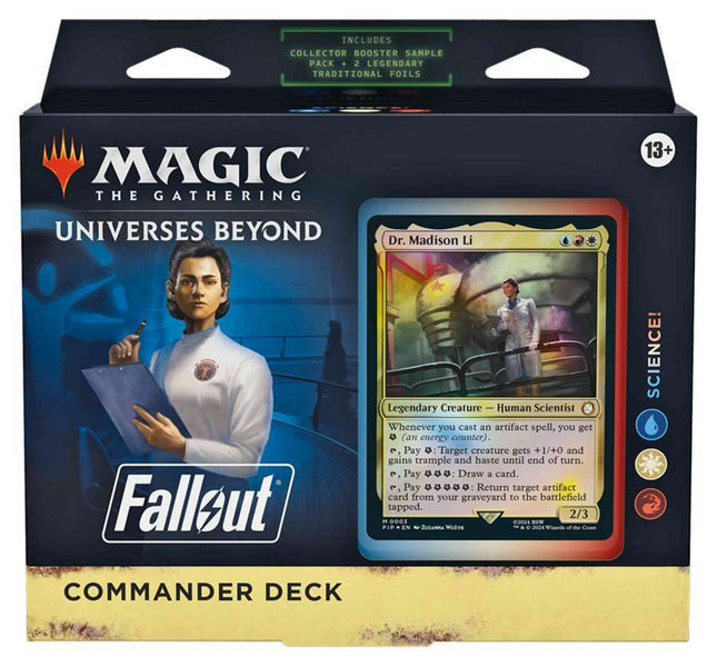 MTG Fallout Commander Deck Science box front - House of Games
