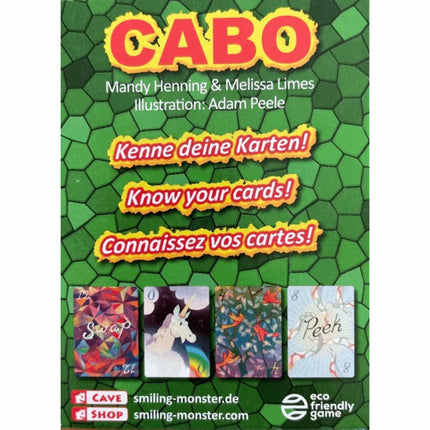 Cabo card game box back