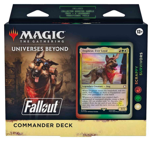 MTG Fallout Commander Deck Scrappy Survivors box front - House of Games