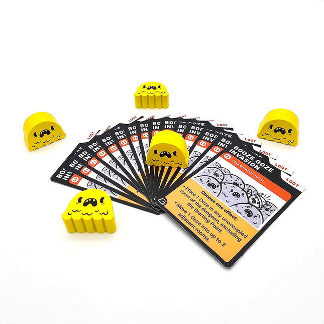 Booze Ooze Invasion loot cards and wooden oozes