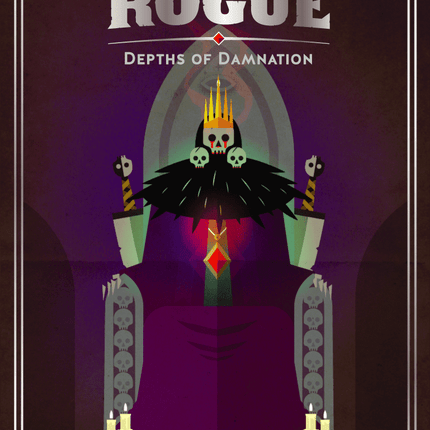 Mini Rogue Depths of Damnation board game box front
