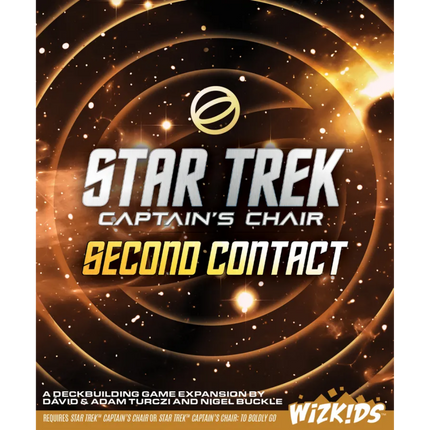 Star Trek Captains Chair Second Contact Reprint board game box front