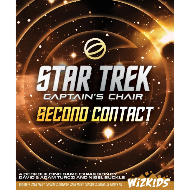Star Trek Captains Chair Second Contact Reprint board game box front