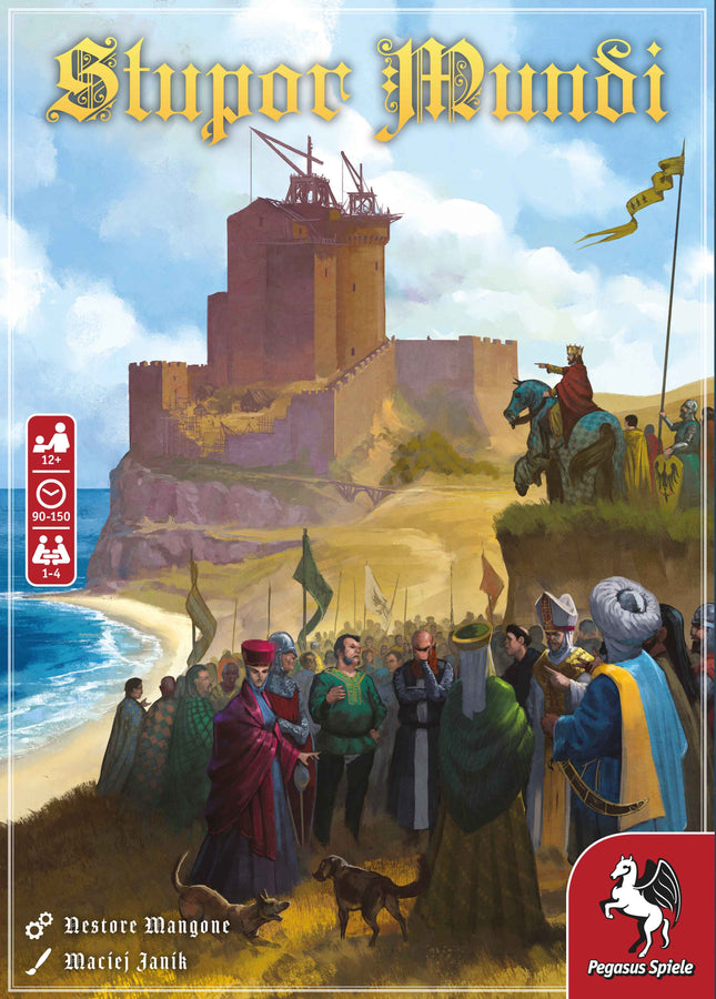 Stupor Mundi board game box front, Pegasus Spiele edition