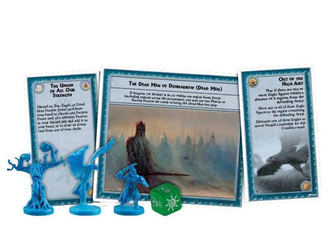War of the Ring Warriors of Middle Earth faction miniatures and cards